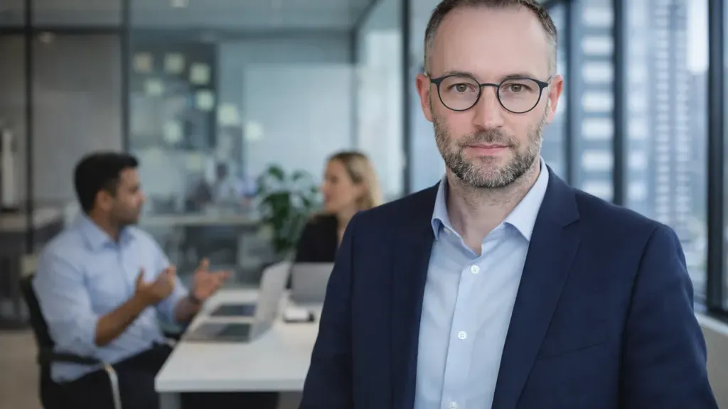 Technische Führungskraft im Gespräch mit Team