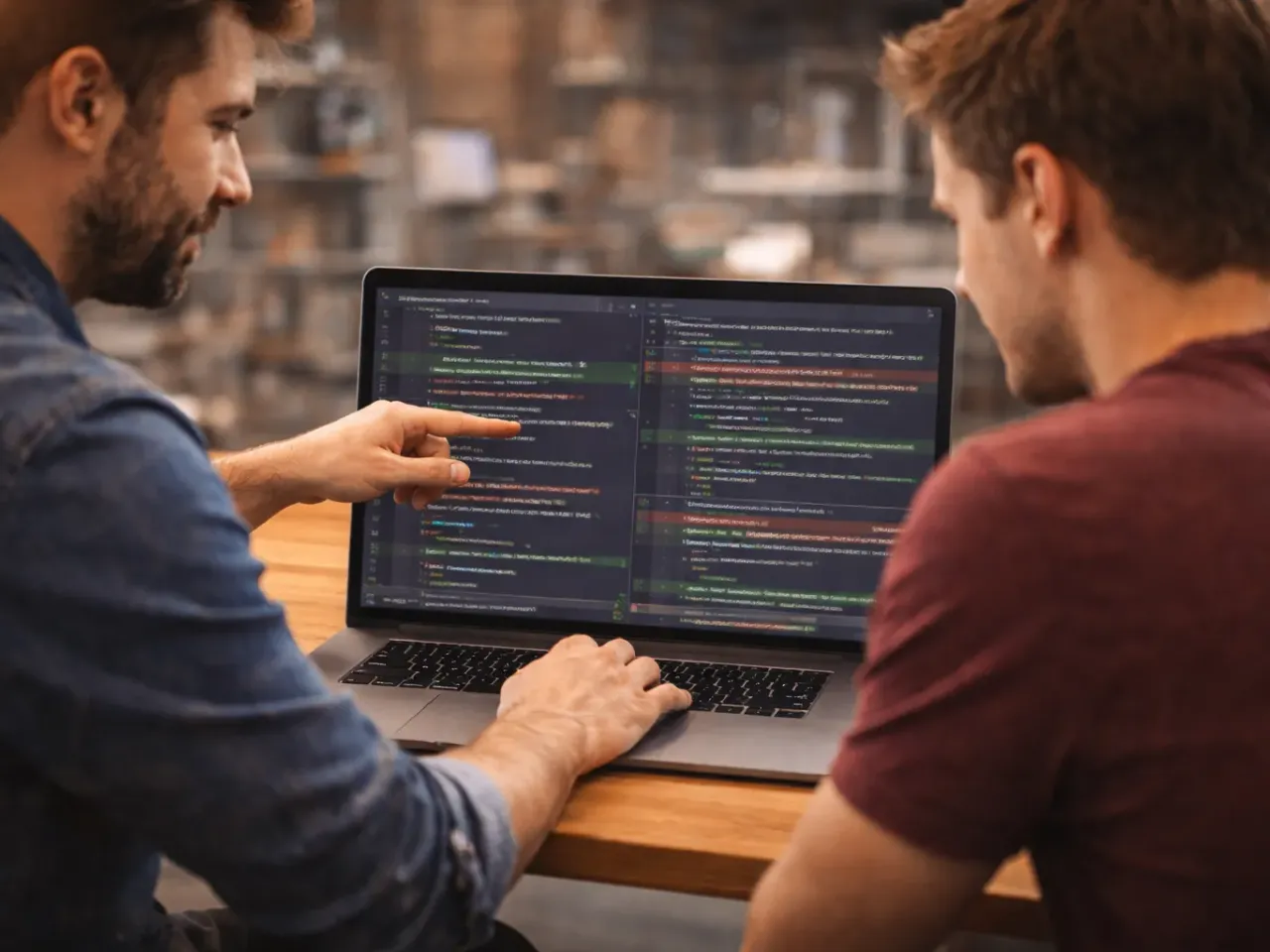 Symbolbild: Code-Review & Feedback